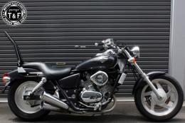 マグナ250　極太φ38シーシーバーロング(ブラック)純正フェンダー専用