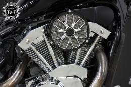 スティード400　ラグジュアリーエアクリーナーKITフラワー(コントラスト)