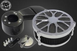 スティード400　ラグジュアリーエアクリーナーKITフラワー(メッキ)