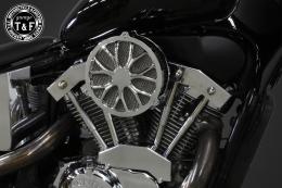 スティード400　ラグジュアリーエアクリーナーKITフラワー(メッキ)