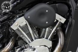 スティード400　ティアドロップエアクリーナーKIT(ブラック)