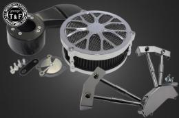 スティード400　ラグジュアリーフラワー(メッキ)&プッシュロッドカバーSET