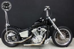 スティード400　ファンネル(ポリッシュ)&プッシュロッドカバーSET