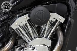 スティード400　SU(マッドブラック)&プッシュロッドカバーSET