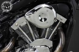 スティード400　ティアドロップ(メッキ)&プッシュロッドカバーSET