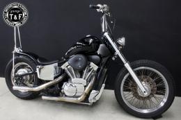 スティード400　ティアドロップ(ブラック)&プッシュロッドカバーSET