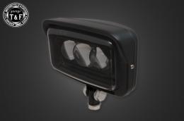 ビンテージスクエアヘッドライト(ブラック)LED仕様+各種ステーSET