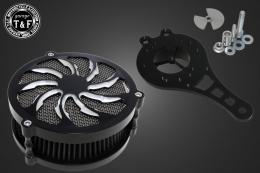 ドラッグスター250　ラグジュアリーエアクリーナーKITタイフーン(コントラスト)