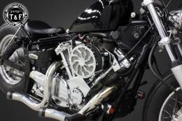 ドラッグスター250　ラグジュアリーエアクリーナーKITタイフーン(メッキ)