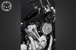 ドラッグスター250　ラグジュアリーエアクリーナーKITフラワー(メッキ)