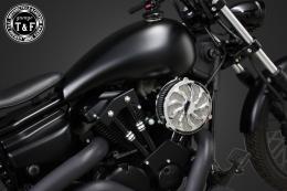 ドラッグスター250　ラグジュアリータイフーン(メッキ)&プッシュロッドカバー(コントラスト)SET