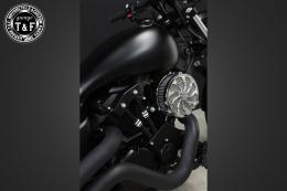 ドラッグスター250　ラグジュアリータイフーン(メッキ)&プッシュロッドカバー(コントラスト)SET