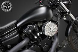 ドラッグスター250　ラグジュアリーフラワー(メッキ)&プッシュロッドカバー(コントラスト)SET