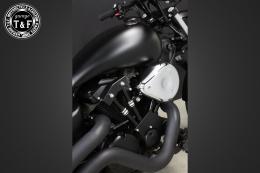 ドラッグスター250　ティアドロップ(メッキ)&プッシュロッドカバー(コントラスト)SET