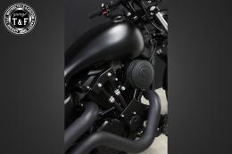 ドラッグスター250　SU(マットブラック)&プッシュロッドカバー(コントラスト)SET