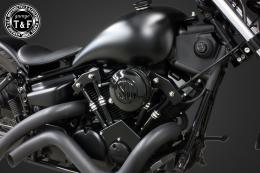 ドラッグスター250　SU(ブラック)&プッシュロッドカバー(コントラスト)SET