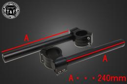 セパレートハンドル(25.4mm)Φ39対応(ブラック)