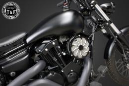 ドラッグスター250　ラグジュアリータイフーン(コントラスト)&プッシュロッドカバー(ブラック)SET