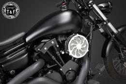 ドラッグスター250　ラグジュアリータイフーン(メッキ)&プッシュロッドカバー(ブラック)SET