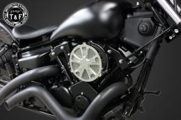 ドラッグスター250　ラグジュアリースター(メッキ)&プッシュロッドカバー(ブラック)SET