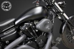 ドラッグスター250　ティアドロップ(ブラック)&プッシュロッドカバー(ブラック)SET