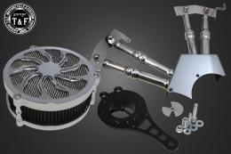 ドラッグスター250　ラグジュアリータイフーン(メッキ)&プッシュロッドカバー(メッキ)SET