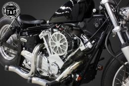 ドラッグスター250　ラグジュアリーフラワー(メッキ)&プッシュロッドカバー(メッキ)SET