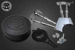 ドラッグスター250　SU(マットブラック)&プッシュロッドカバー(メッキ)SET