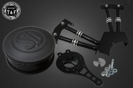 ドラッグスター250　SU(マットブラック)&プッシュロッドカバー(コントラスト)SET