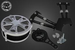 ドラッグスター250　ラグジュアリースター(メッキ)&プッシュロッドカバー(コントラスト)SET