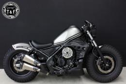 レブル250　ラグジュアリーダミーエアクリーナーKITフラワー(メッキ)