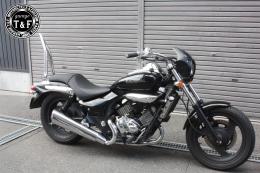 エリミネーター250V　極太φ38シーシーバーロング(メッキ)純正フェンダー専用