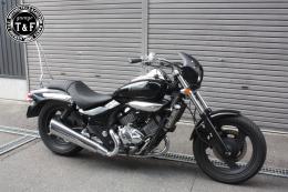 エリミネーター250V　純正フェンダー専用シーシーバーショート(メッキ)