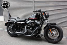 スポーツスター　極太φ38シーシーバーミディアム(ブラック)純正フェンダー専用