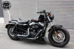 スポーツスター　極太φ38シーシーバーミディアム(メッキ)純正フェンダー専用