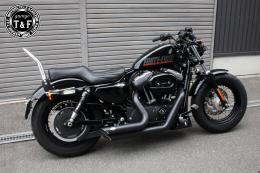 スポーツスター　極太φ38シーシーバーショート(メッキ)純正フェンダー専用