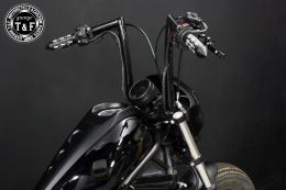 レブル250(2020〜2024年)ABS搭載モデル　極太バットマンハンドル　14インチ(ブラック)&ワイヤーセット