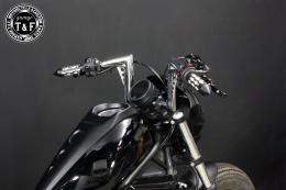 レブル250(2017〜2019年)ABS非搭載モデル　極太バットマンハンドル　8インチ(メッキ)&ワイヤーセット