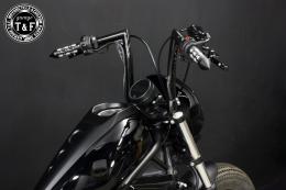 レブル250(2017〜2019年)ABS搭載モデル　極太バットマンハンドル　12インチ(ブラック)&ワイヤーセット