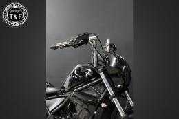 レブル250(2020〜2024年)ABS搭載モデル　極太バットマンハンドル　10インチ(メッキ)&ワイヤーセット