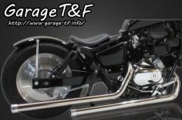 マグナ250　ドラッグパイプマフラー(ステンレス)タイプ2　マフラーエンド付き(アルミ)