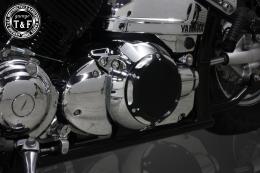 ドラッグスター400　ダミープライマリーカバー(メッキ/F)