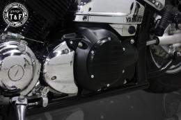 ドラッグスター400　ダミープライマリーカバー(マットブラック/B)