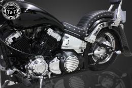 ドラッグスター400　ダミープライマリーカバー(マットブラック/C)