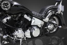 ドラッグスター400　ダミープライマリーカバー(マットブラック/G)